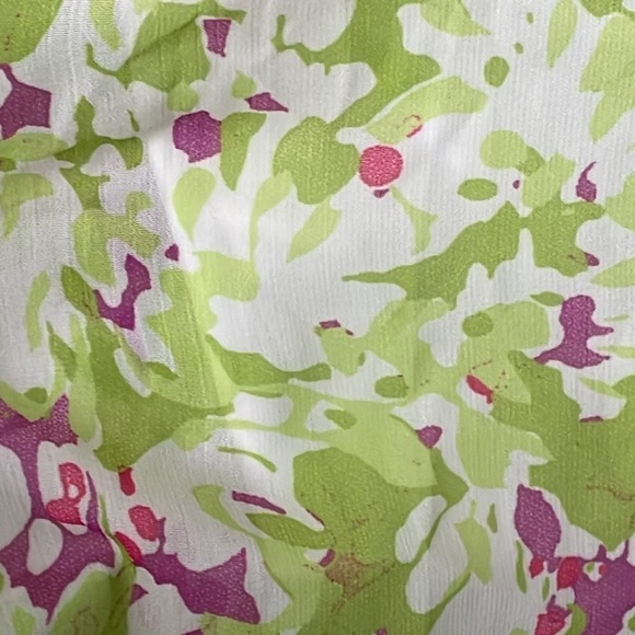 New Likely Gavina Mini Dress In Green Floral Flutter Strap Cut Out Back Sz 8 - Picture 10 of 15